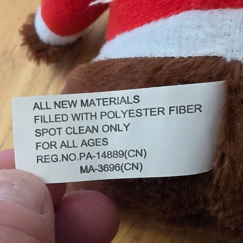 NWOT Etsy Plush Christmas Moose Stuffed Animal Toy